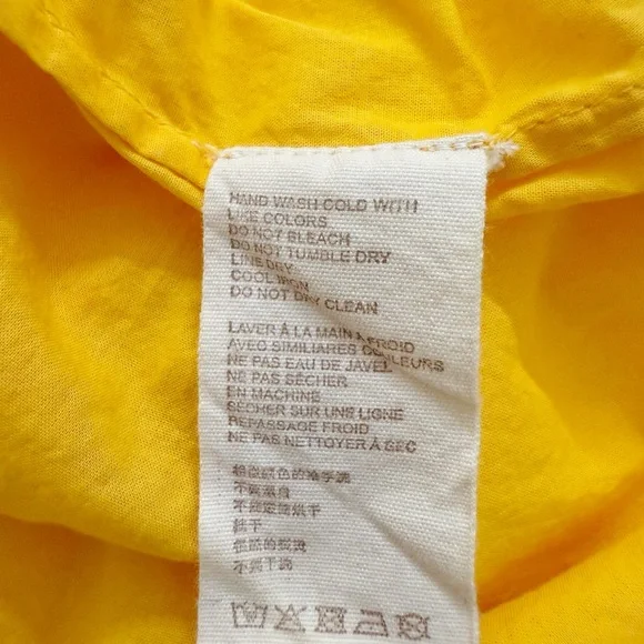 NWT Anthropologie Let Me Be Cutout Tiered Maxi Dress in Tangerine Yellow Size M - Picture 15 of 15